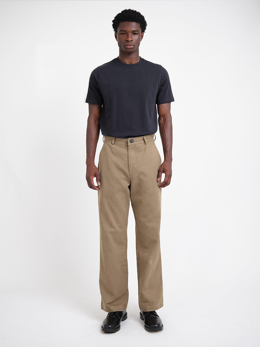 Utility Straight Leg Trousers Hester Beige