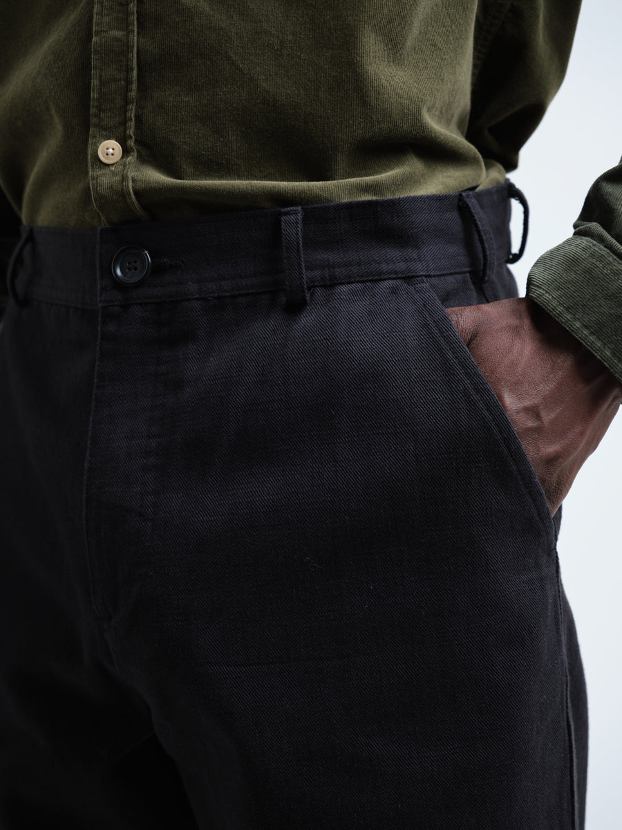 Utility Straight Leg Trousers Hester Black