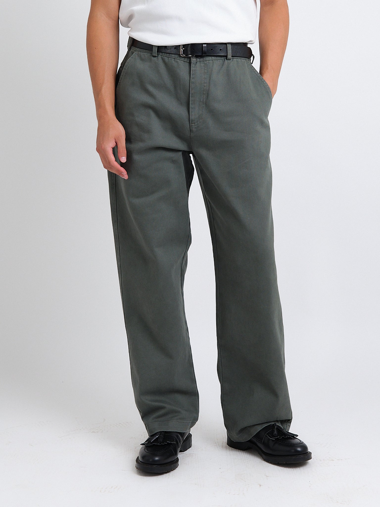 Utility Straight Leg Trousers Hester Green