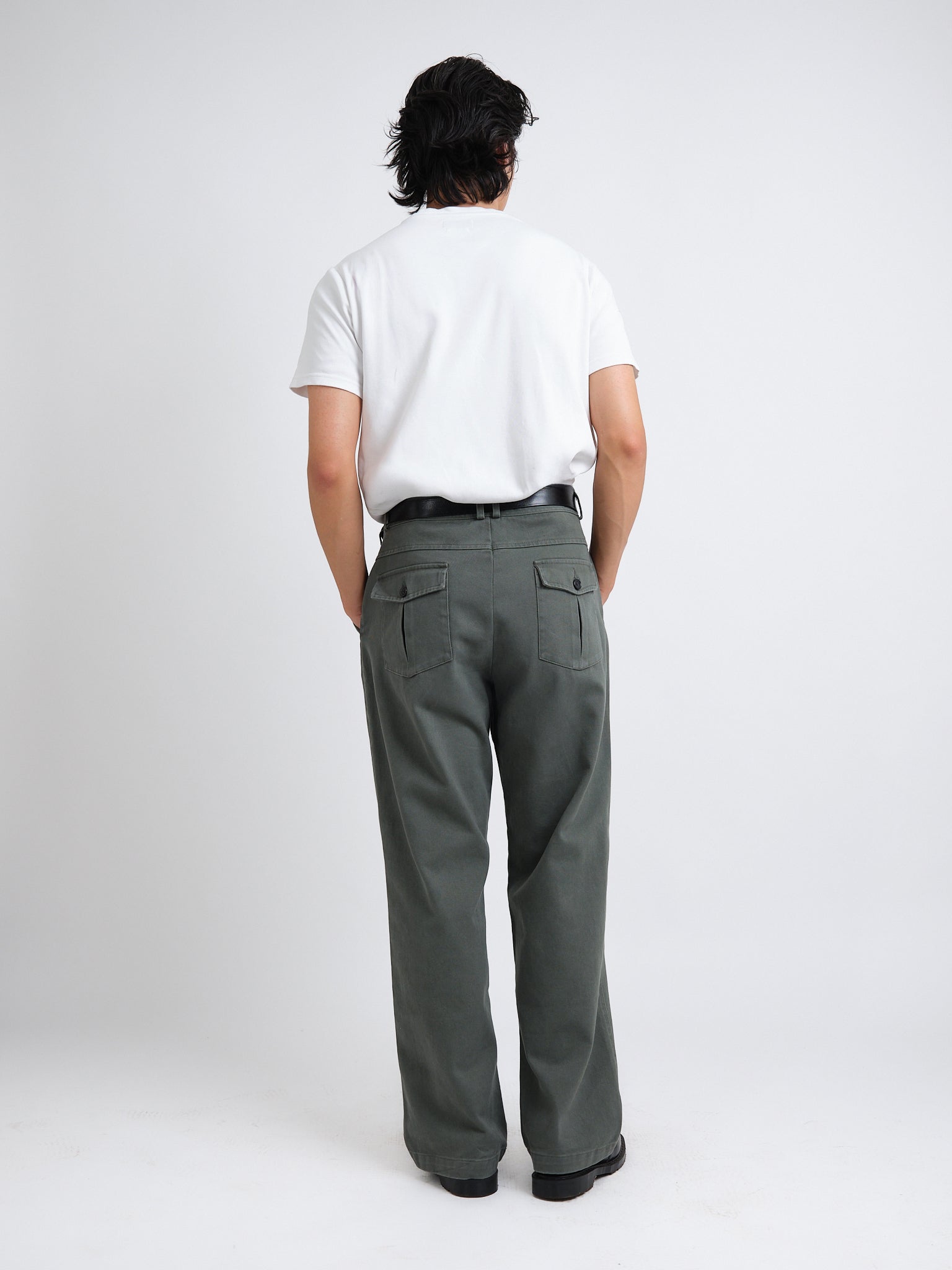Utility Straight Leg Trousers Hester Green