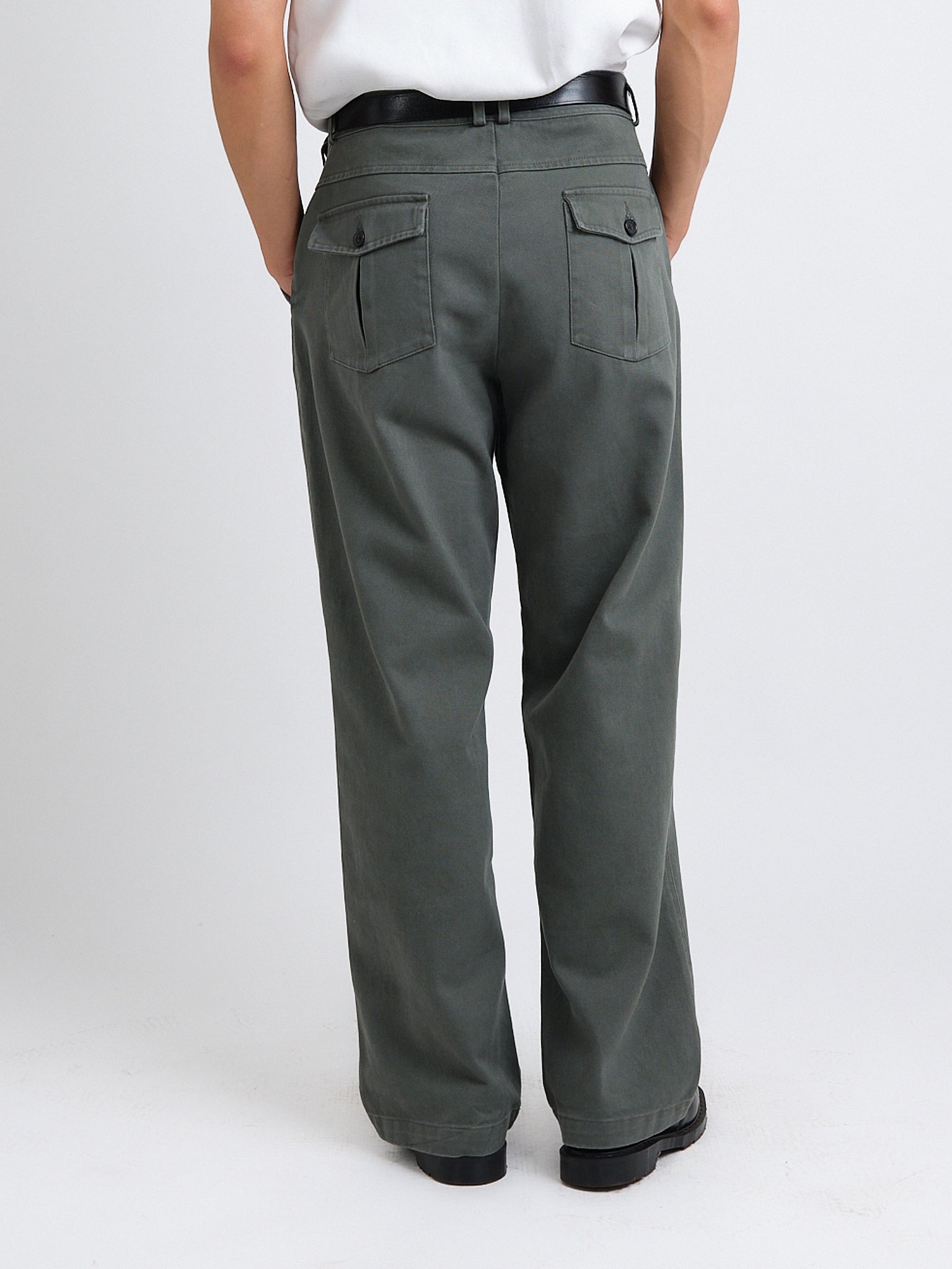 Utility Straight Leg Trousers Hester Green