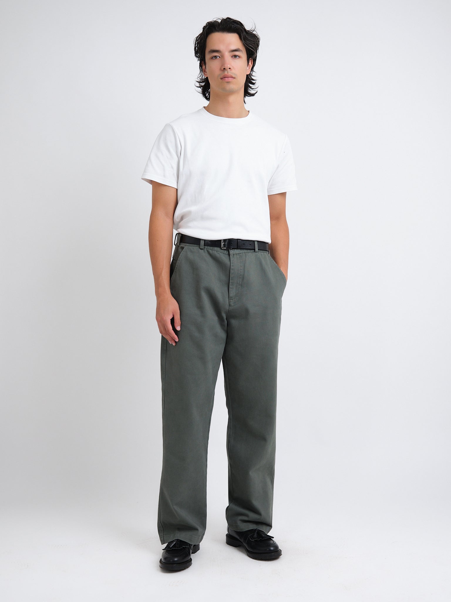 Utility Straight Leg Trousers Hester Green