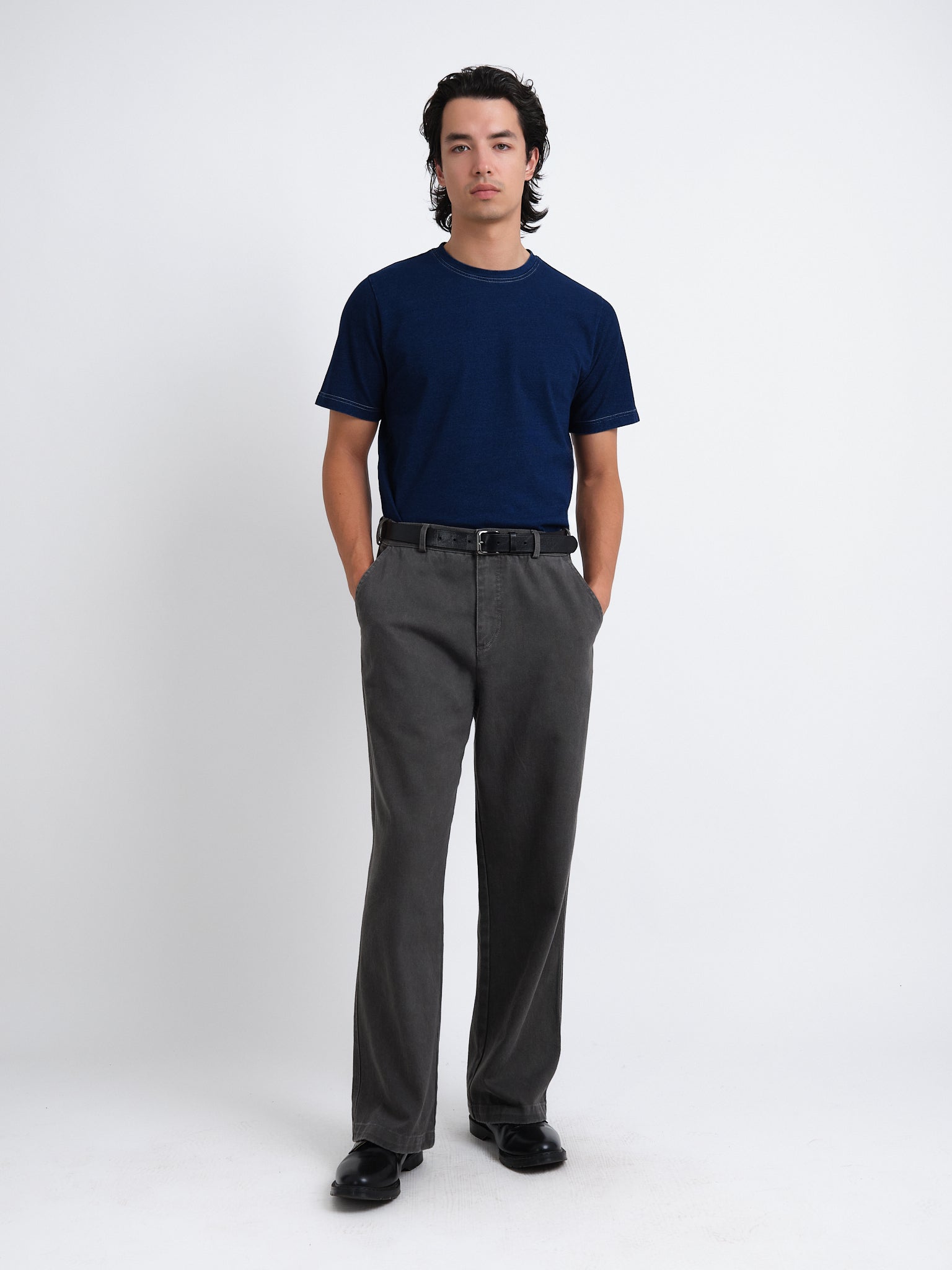 Utility Straight Leg Trousers Hester Grey