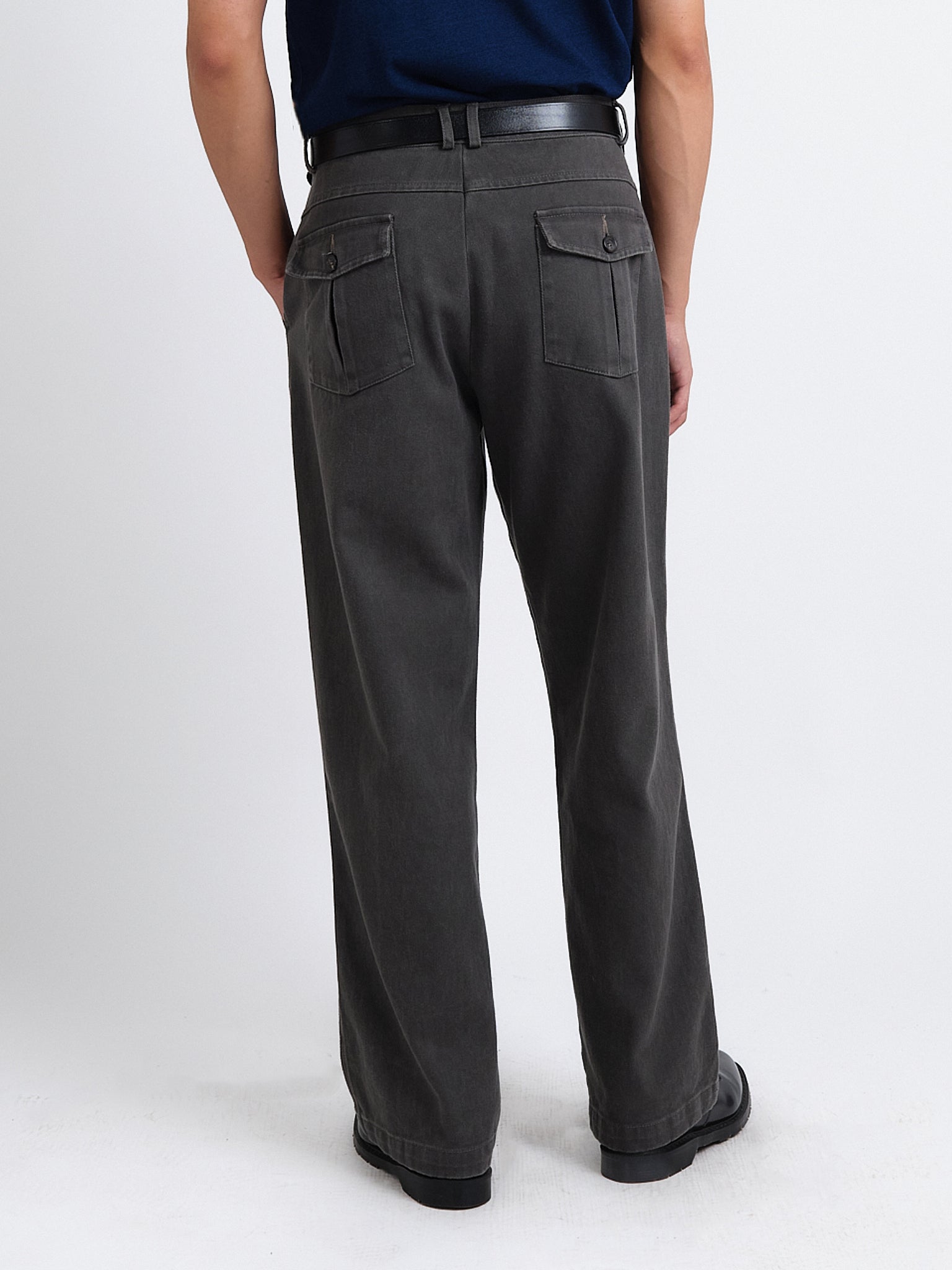 Utility Straight Leg Trousers Hester Grey