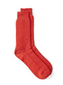Ro To To Cotton Waffle Crew Socks Light Red