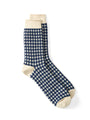 Ro To To Gingham Check Sock Navy