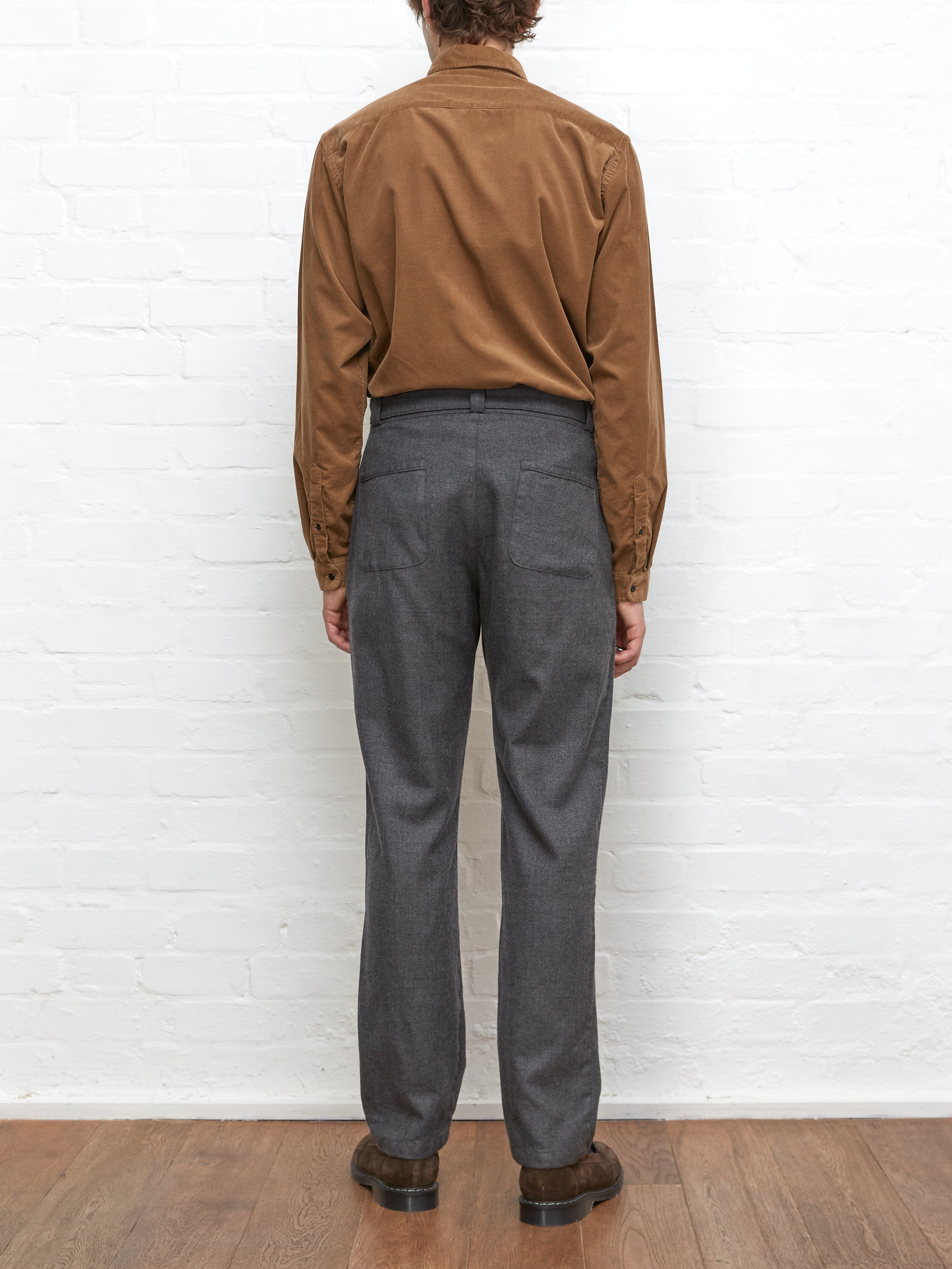 Belted Trousers Birkbeck Charcoal