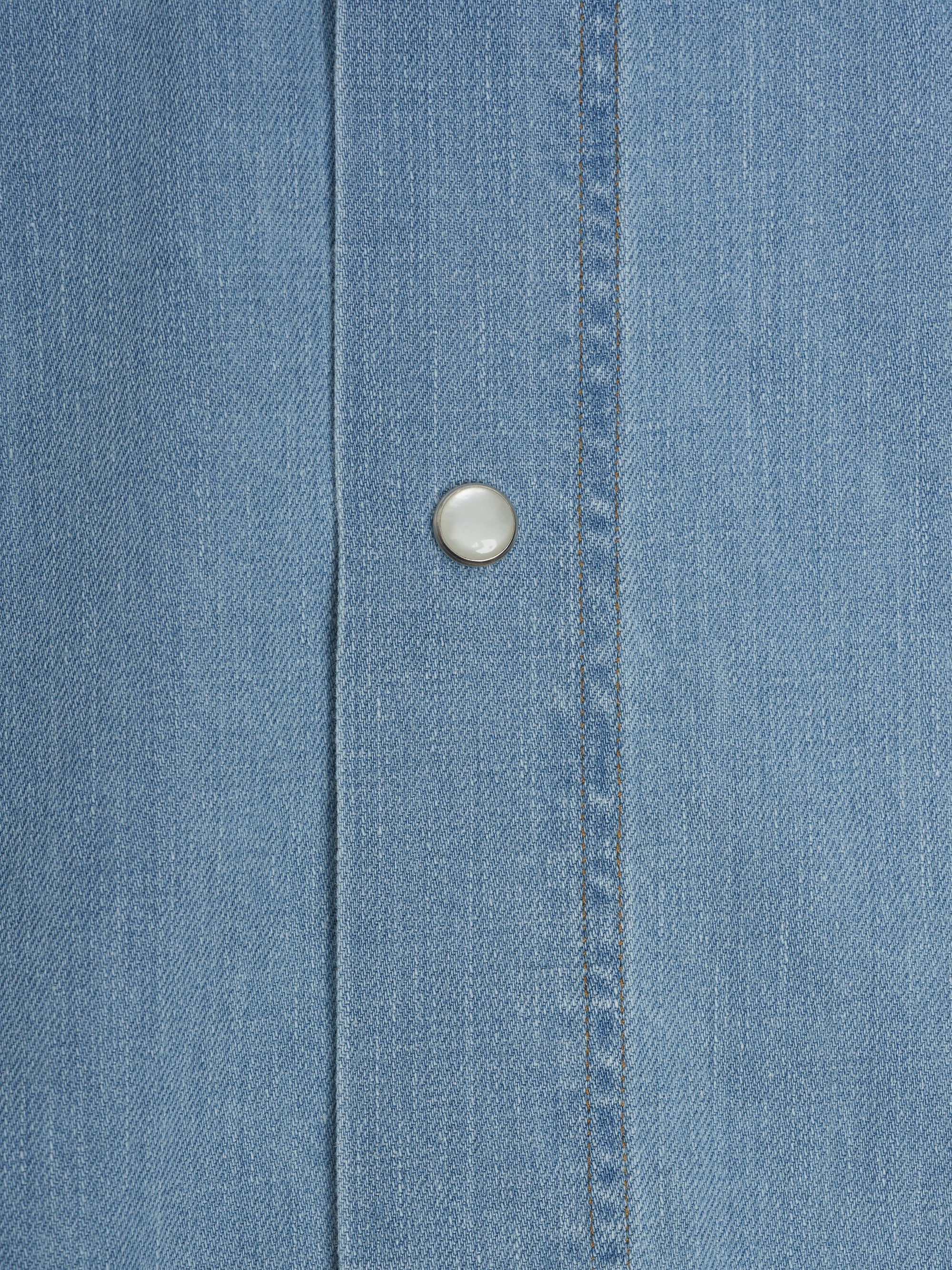 Oliver Spencer Light Indigo Denim Western Shirt