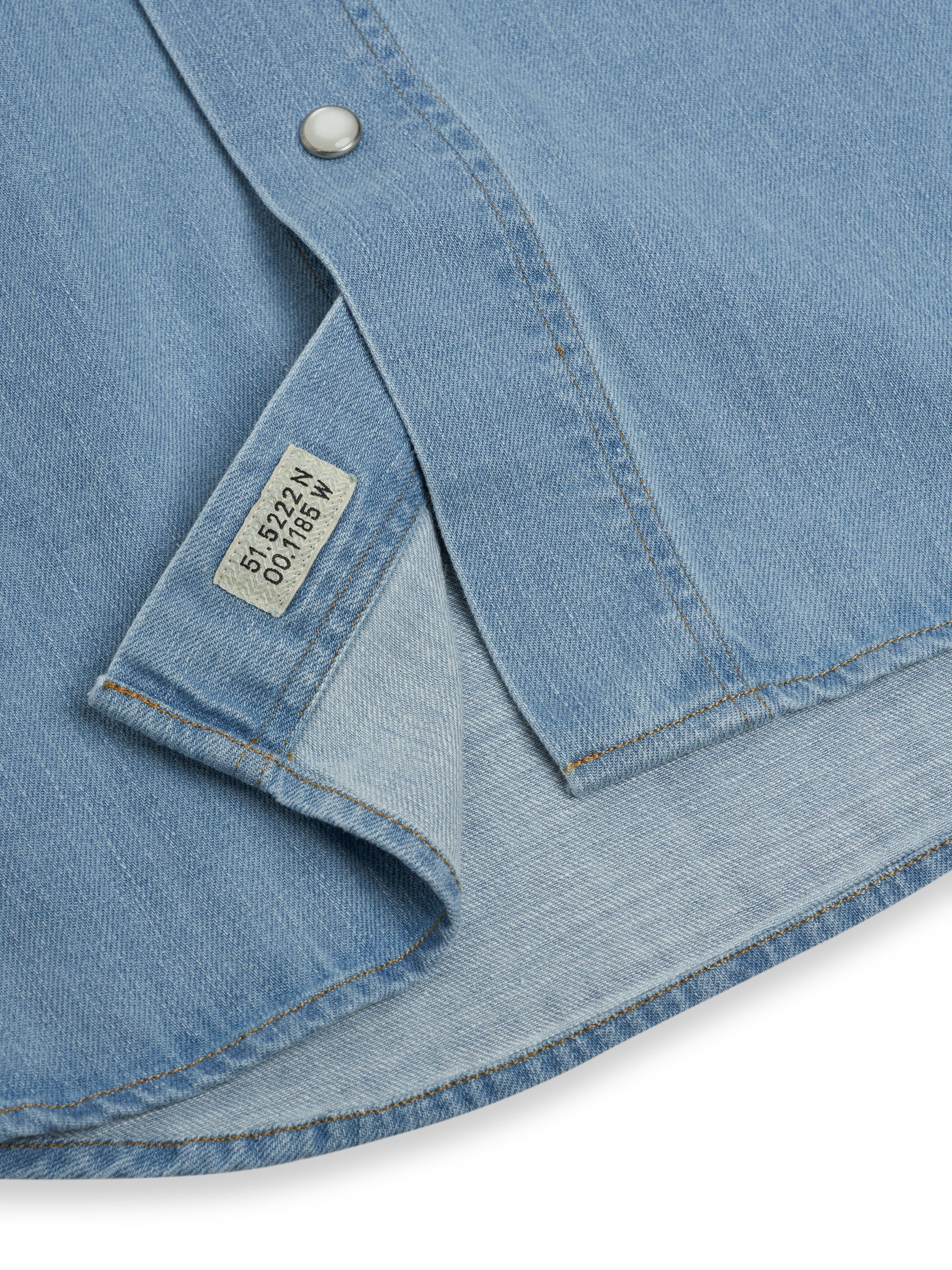 Oliver Spencer Light Indigo Denim Western Shirt