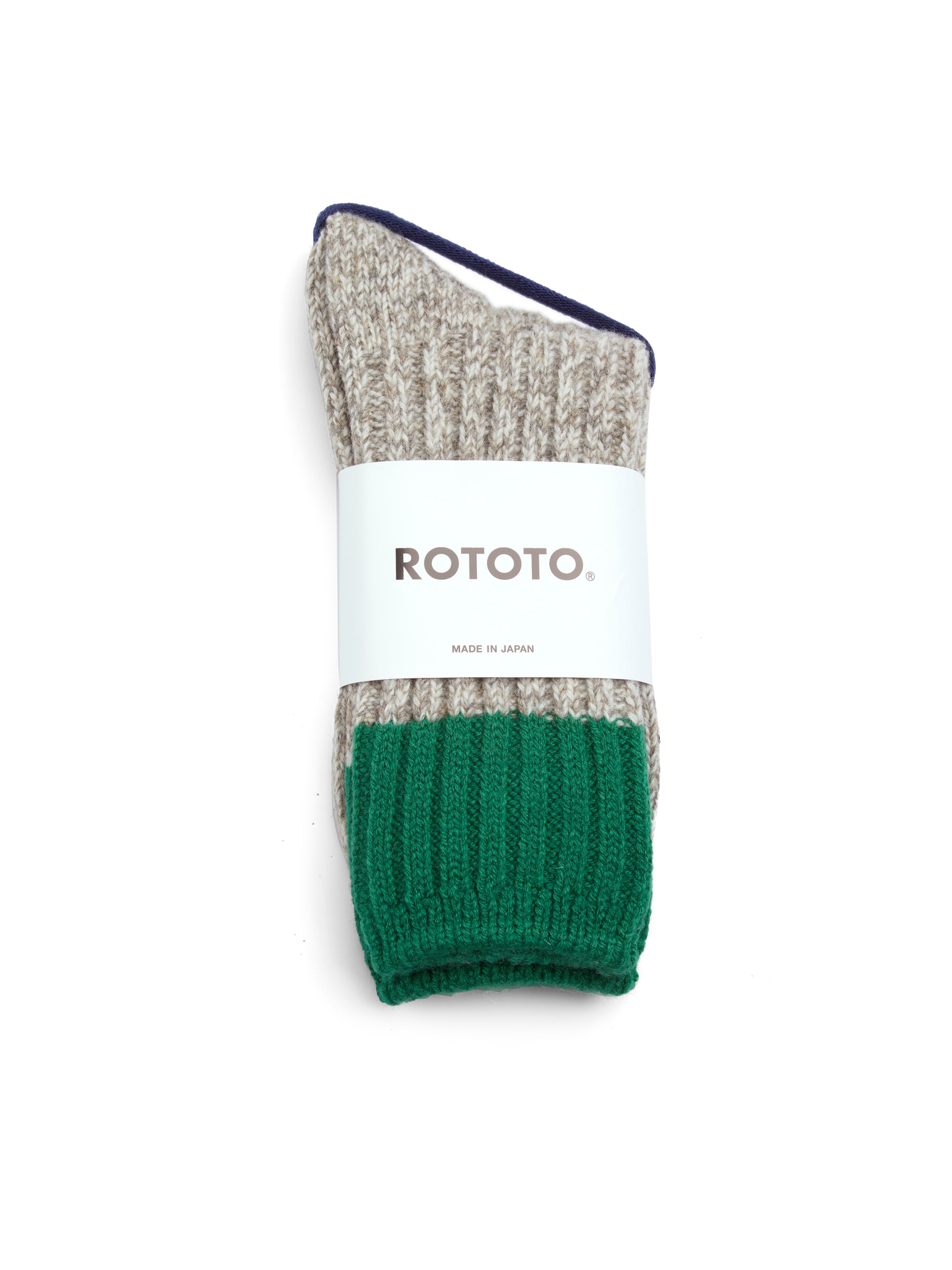 Ro To To Merino Wool Ragg Sock Green