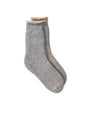 Ro To To Double Face Crew Socks Blue Brown