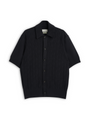 Short Sleeve Rossell Knitted Shirt Penrose Black