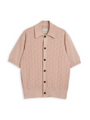 Short Sleeve Rossell Knitted Shirt Penrose Pink