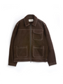 Suede Hardwick Jacket Suede Chocolate Brown