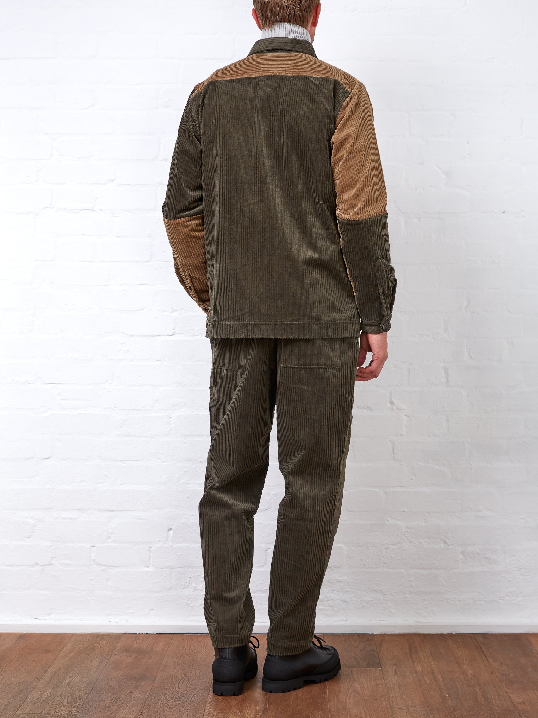 Drawstring Trousers Deakin Cord Green