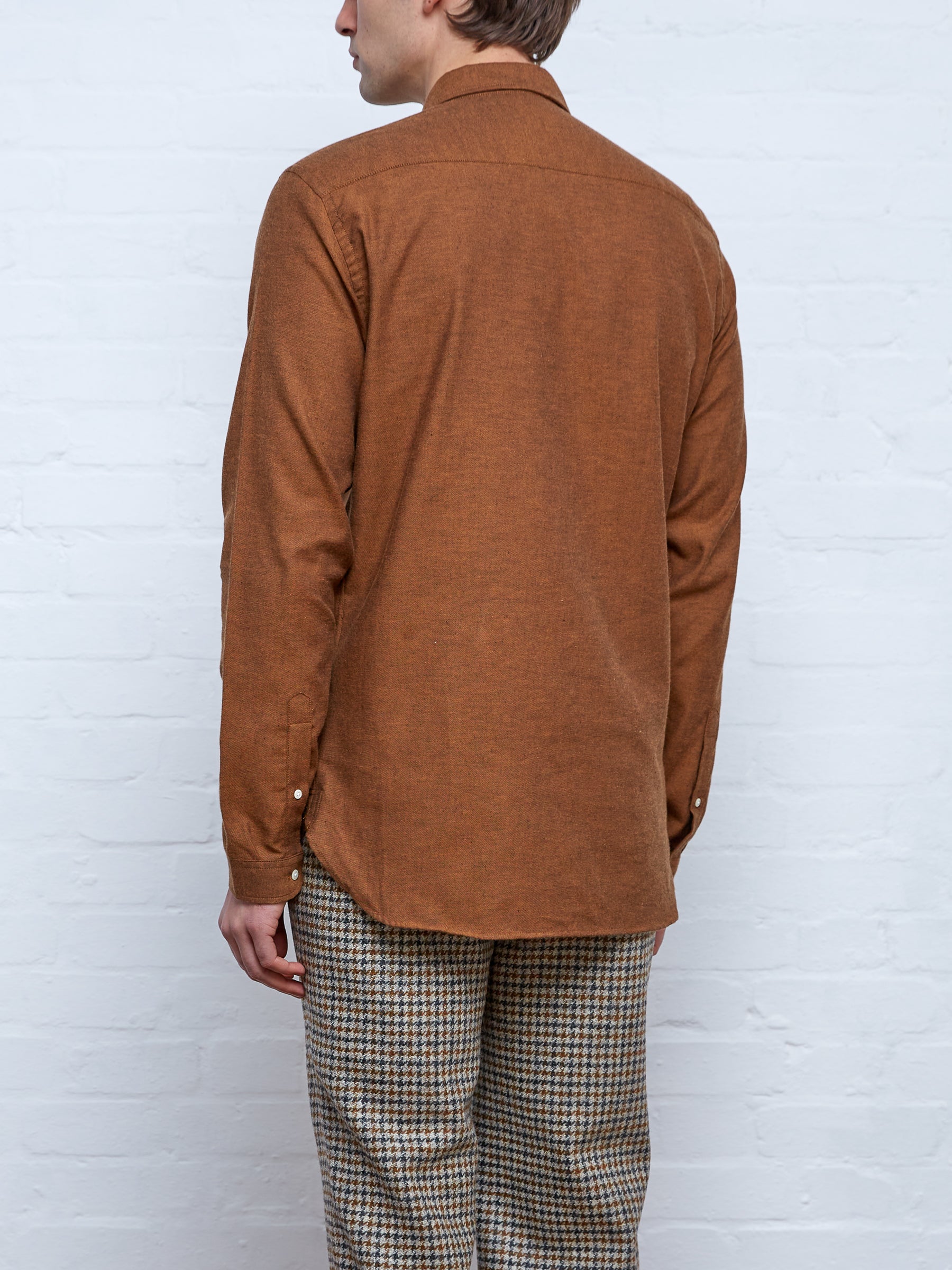 Clerkenwell Tab Shirt Stein Rust