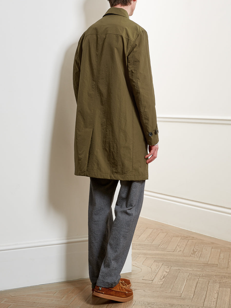 Grandpa Raincoat Bickerton Dark Olive – Oliver Spencer