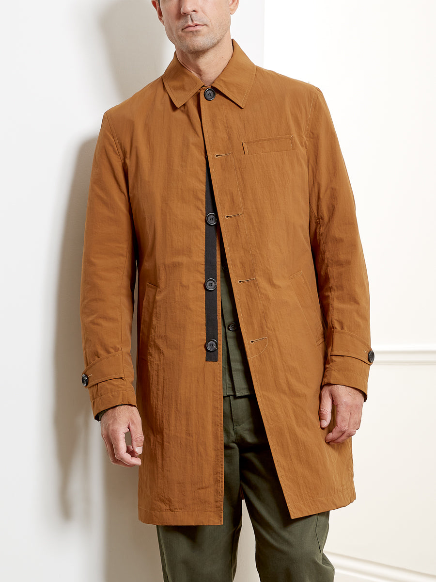 Oliver Spencer Grandpa Raincoat Pino Ochre