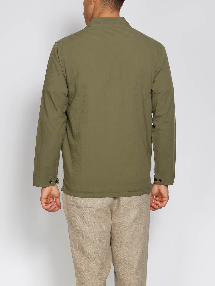 Hockney Shirt Jacket Newlyn Green