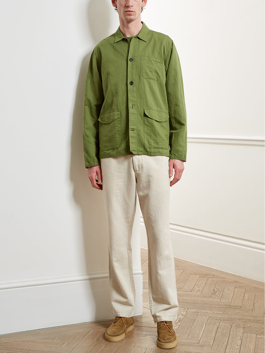 Hockney Shirt Jacket Linton Mint Green