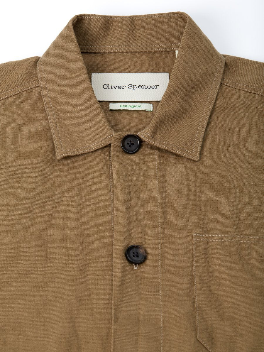 Hockney Shirt Jacket Linton Tobacco