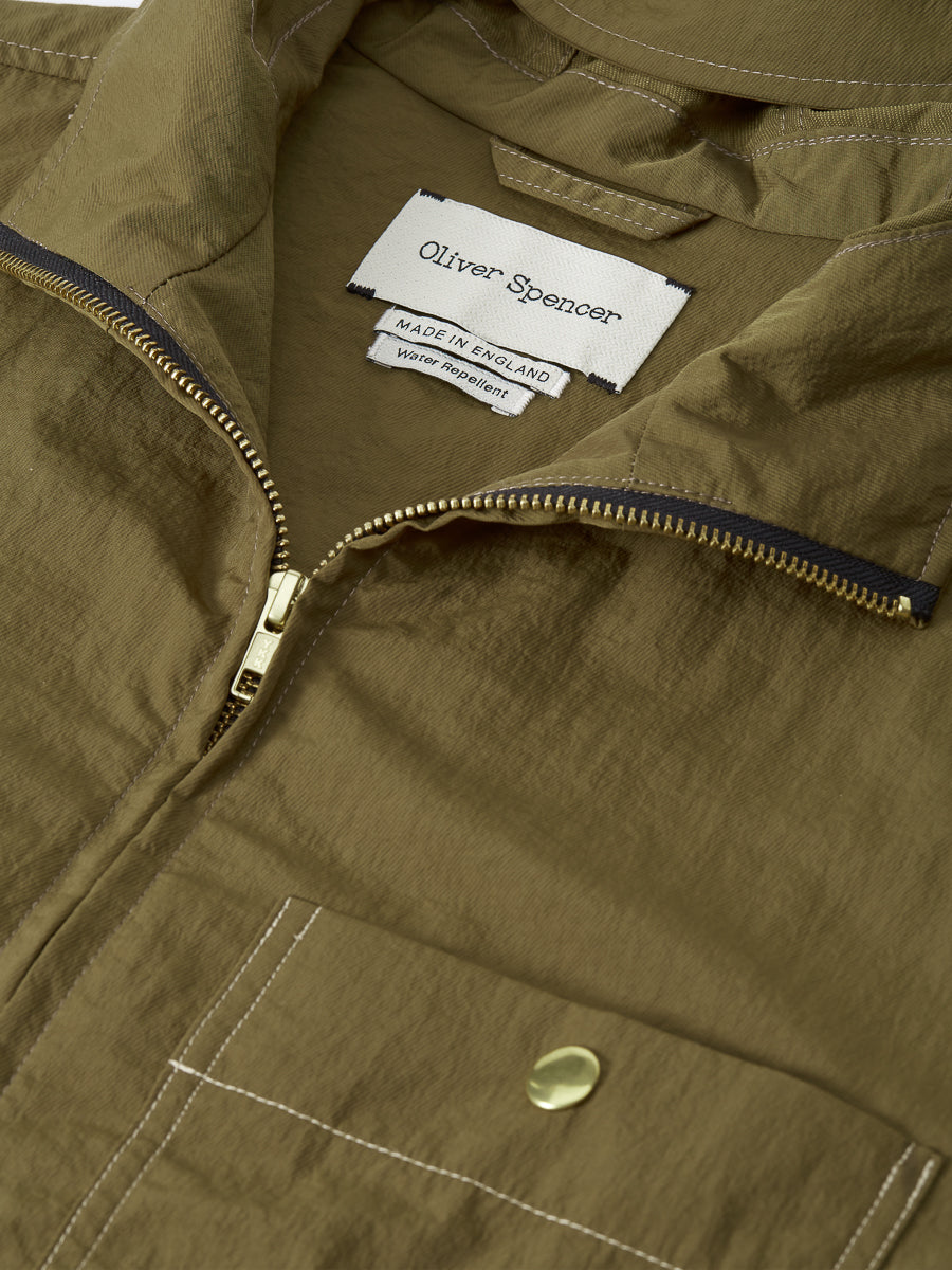 Hooded Ventnor Jacket Bickerton Dark Olive