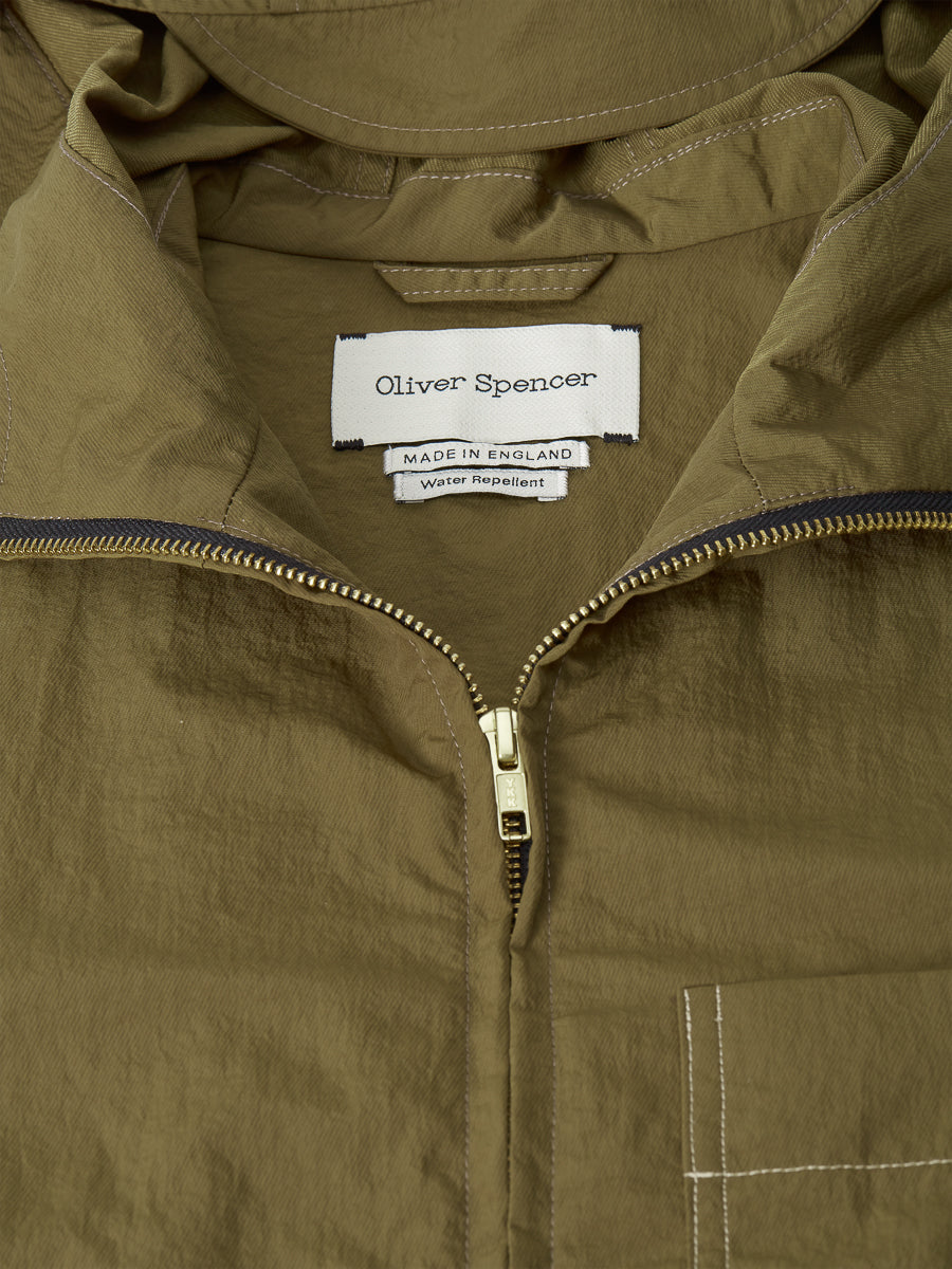 Hooded Ventnor Jacket Bickerton Dark Olive