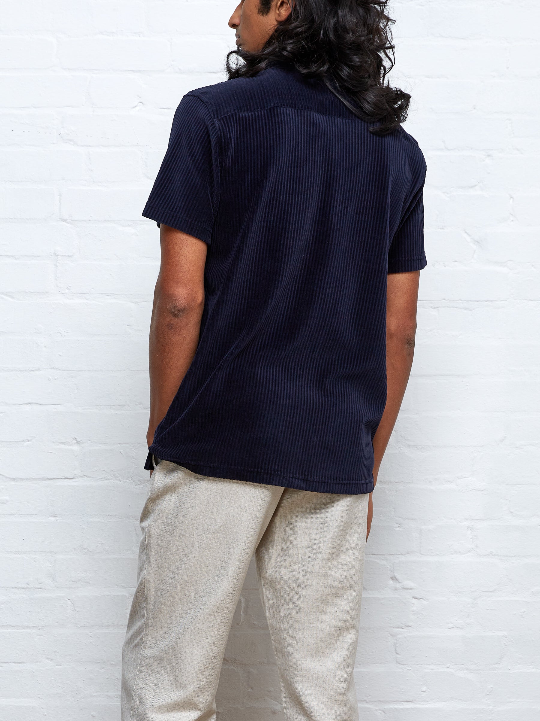 Riviera Short Sleeve Jersey Shirt Lulworth Dark Navy