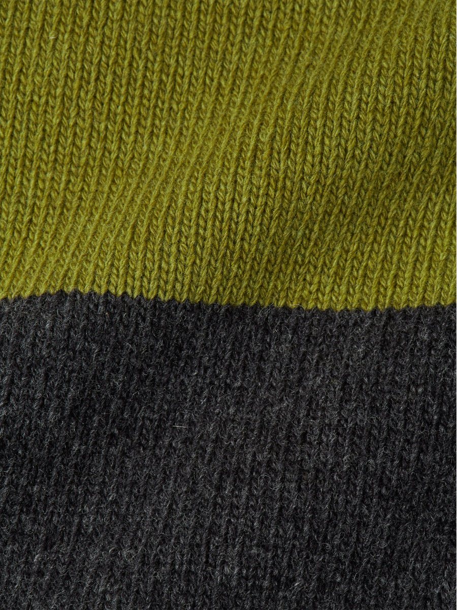 Blenheim Jumper Findon Charcoal/Light Moss Green