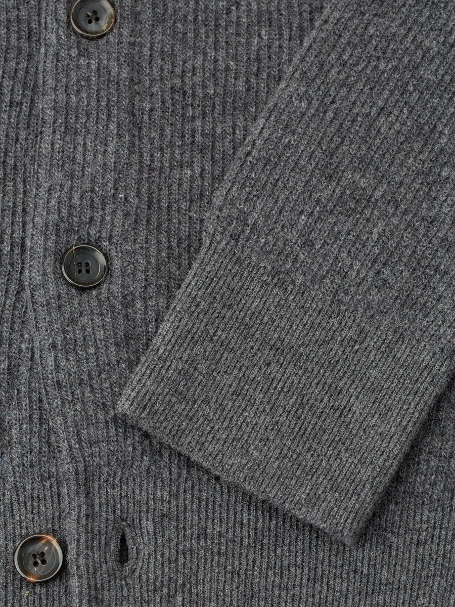 Aran Cardigan Irvine Charcoal/Multi