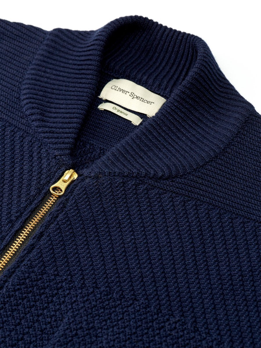 Lewis Knitted Cardigan Ferry Navy
