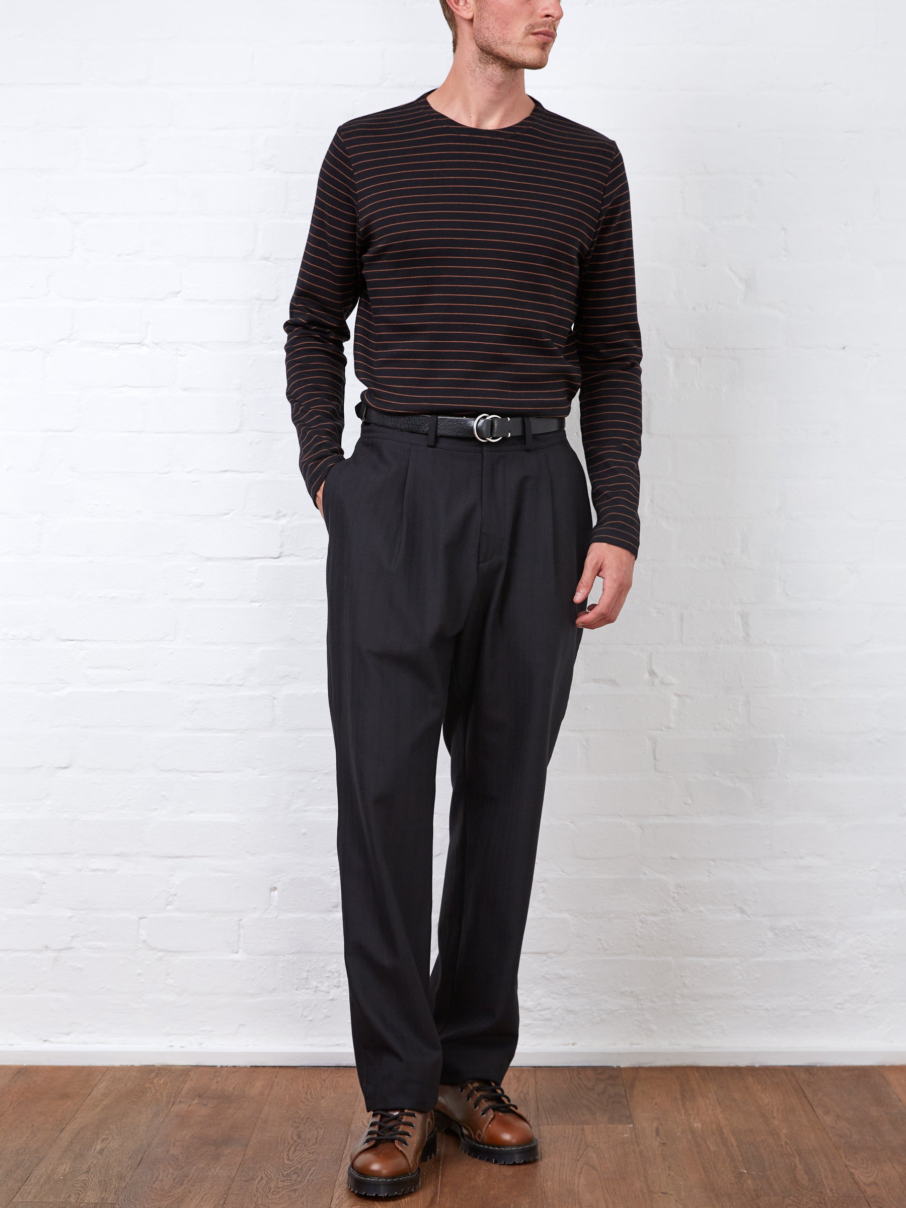 Pleated Trousers Fairview Black