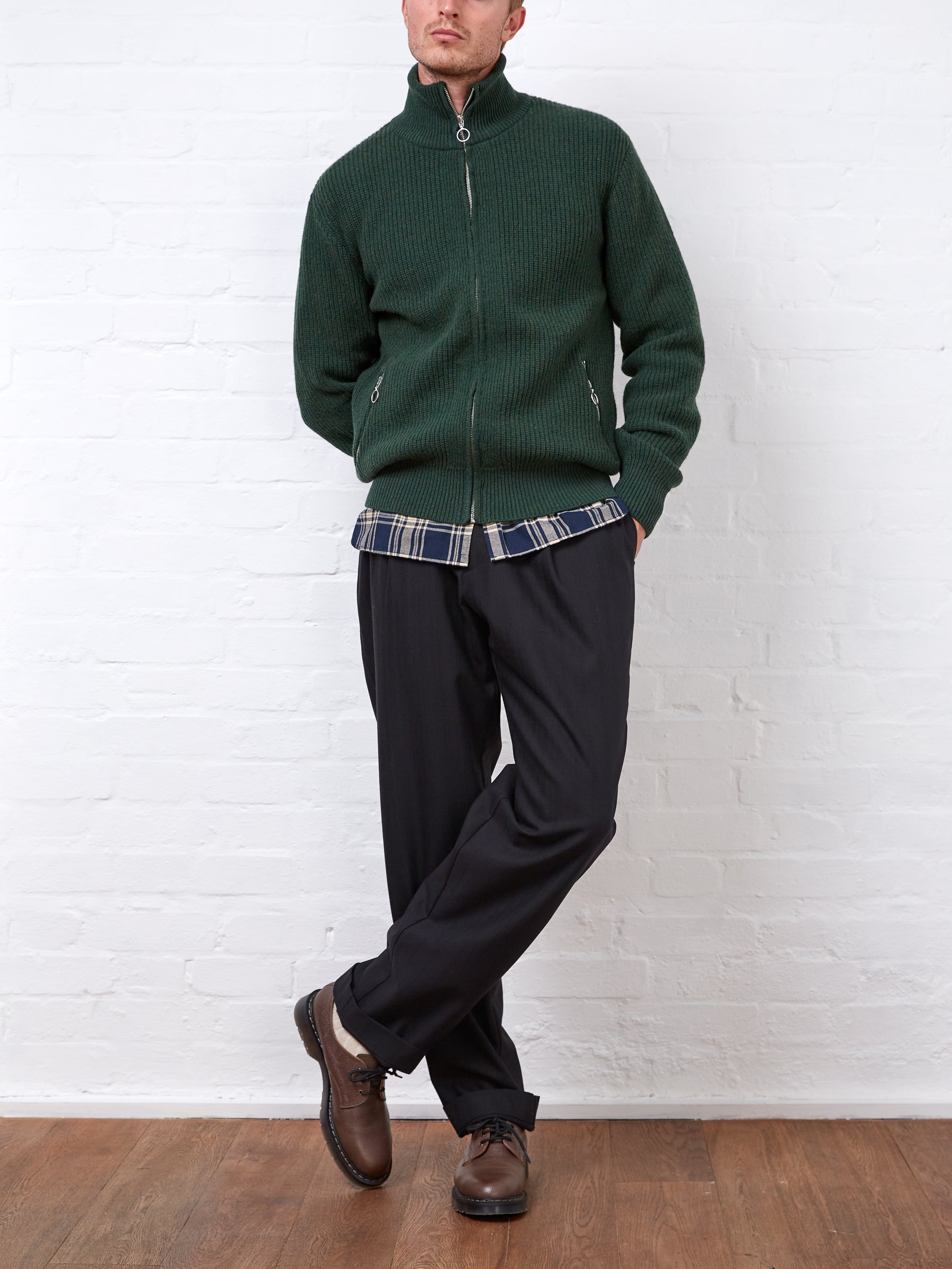 Kilbridge Zip Through Cardigan Elana Green