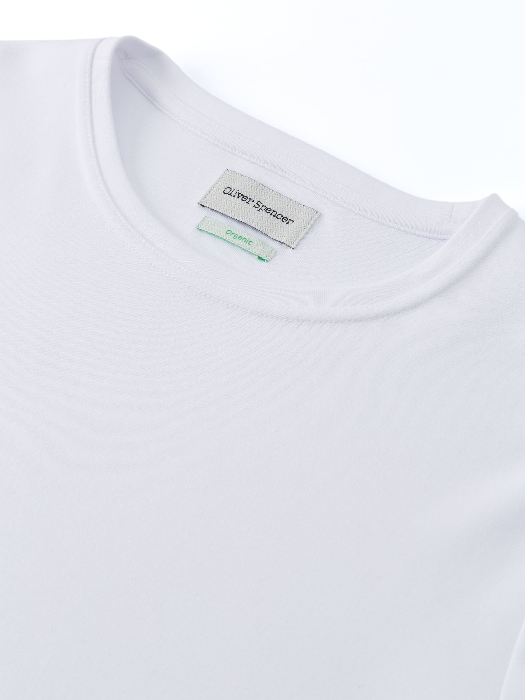 Heavy Long Sleeve Plain T-Shirt Tavistock White