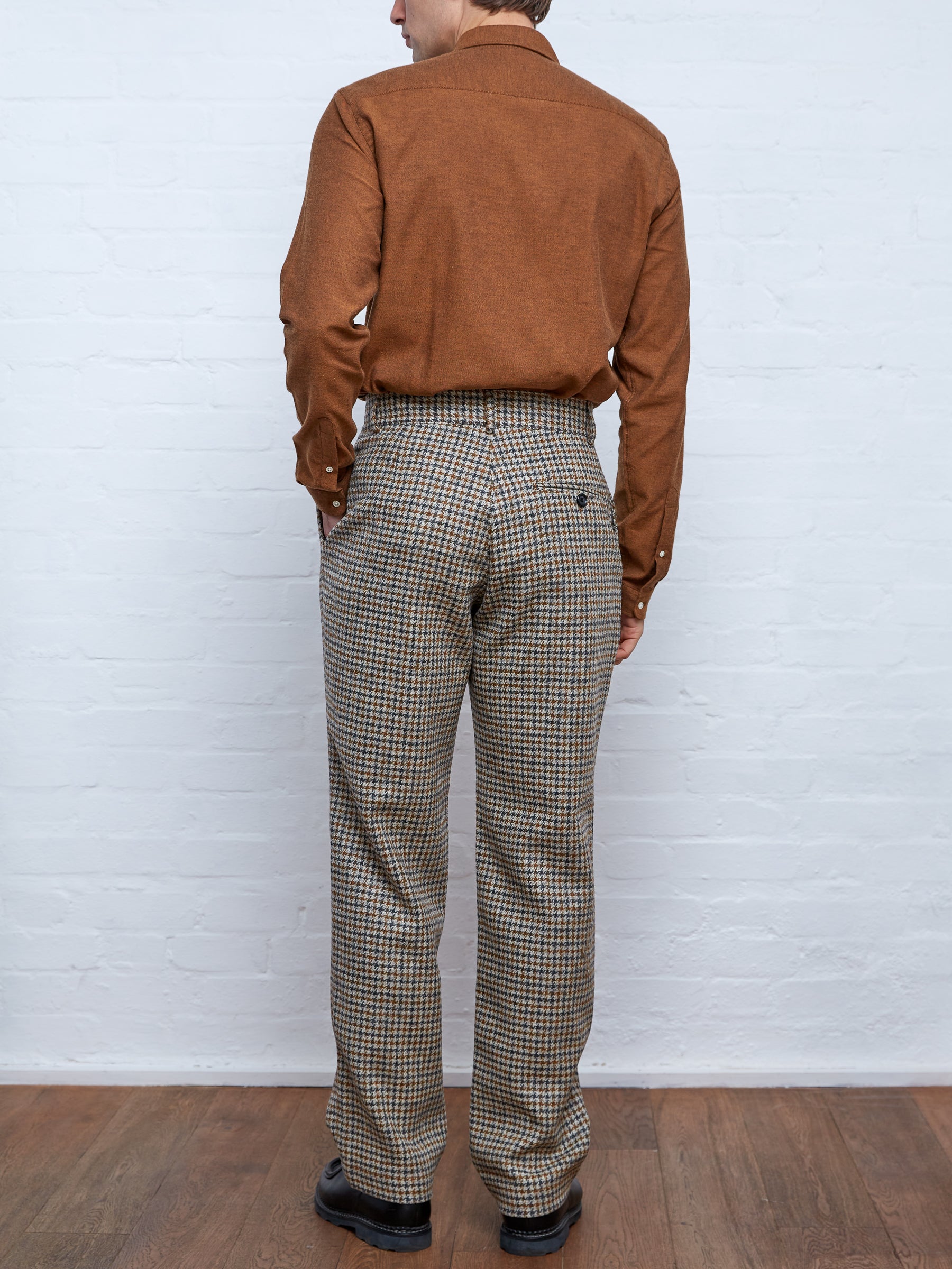 Pleat Trousers Rogers Ochre