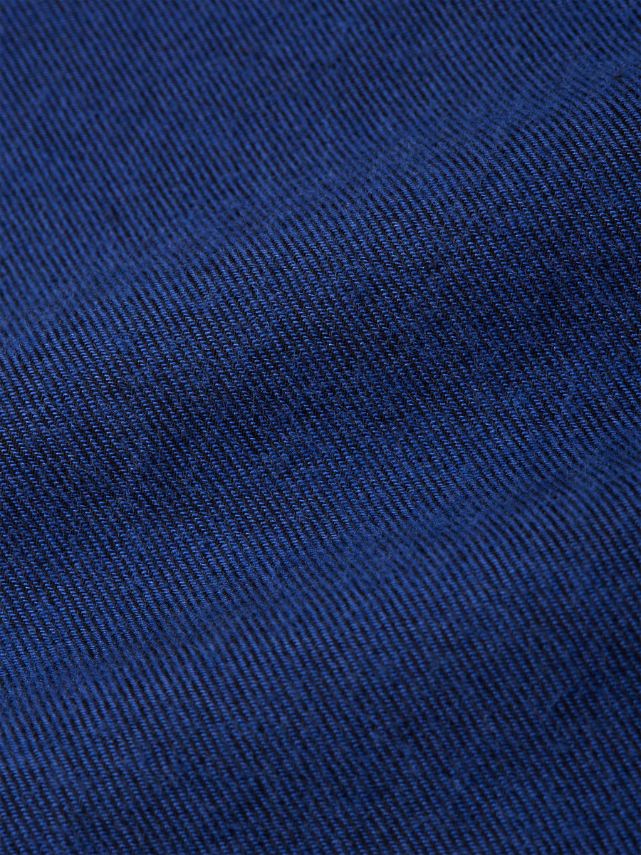 Grandad Shirt Stein Blue