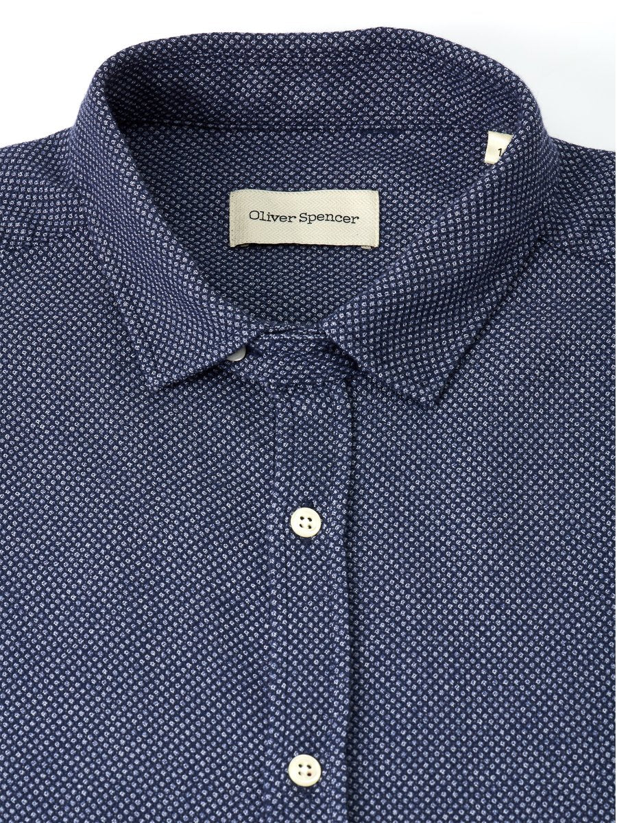 Clerkenwell Tab Shirt Smith Blue