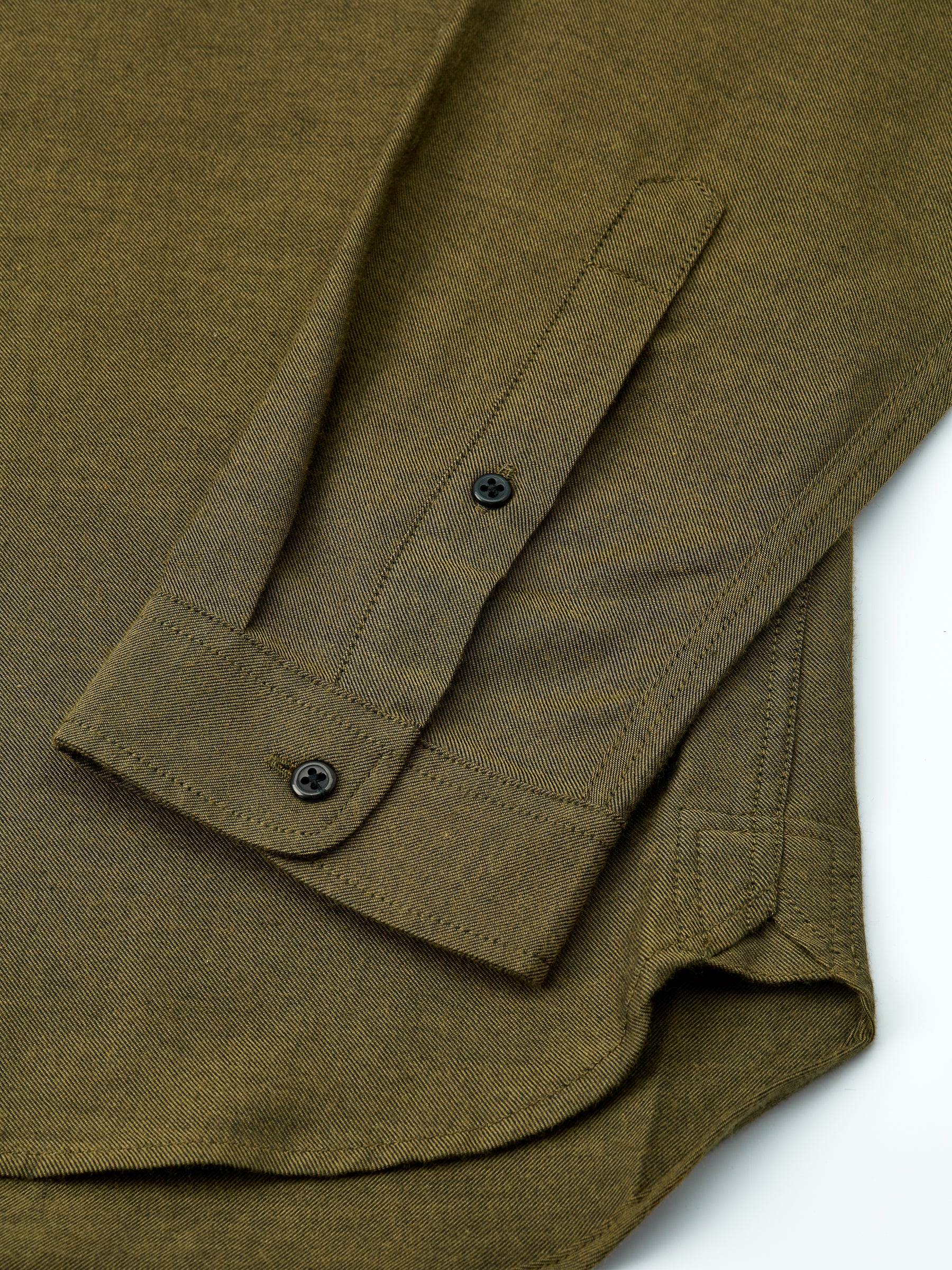Clerkenwell Tab Shirt Stein Moss Green