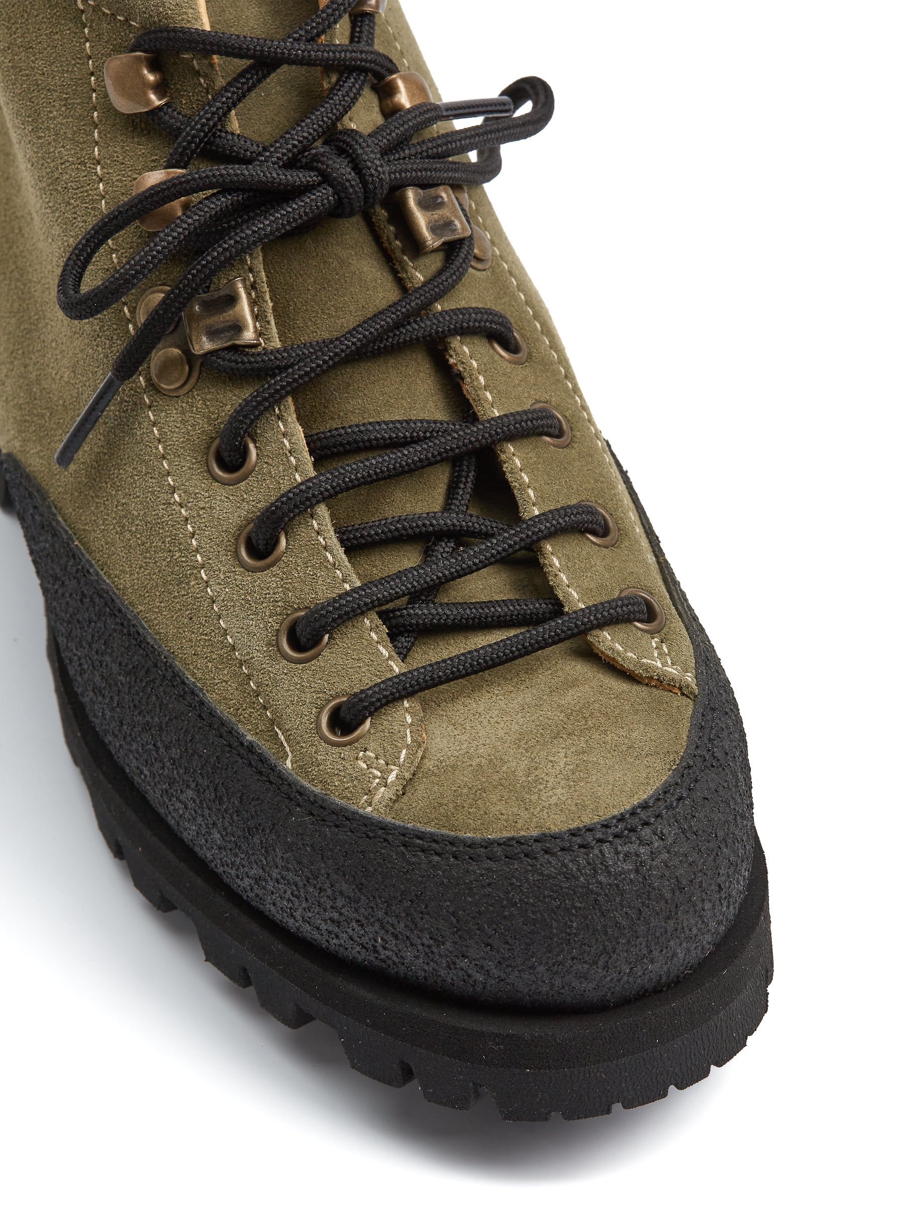 Paraboot Yosemite Hiking Boot Olive Green Suede