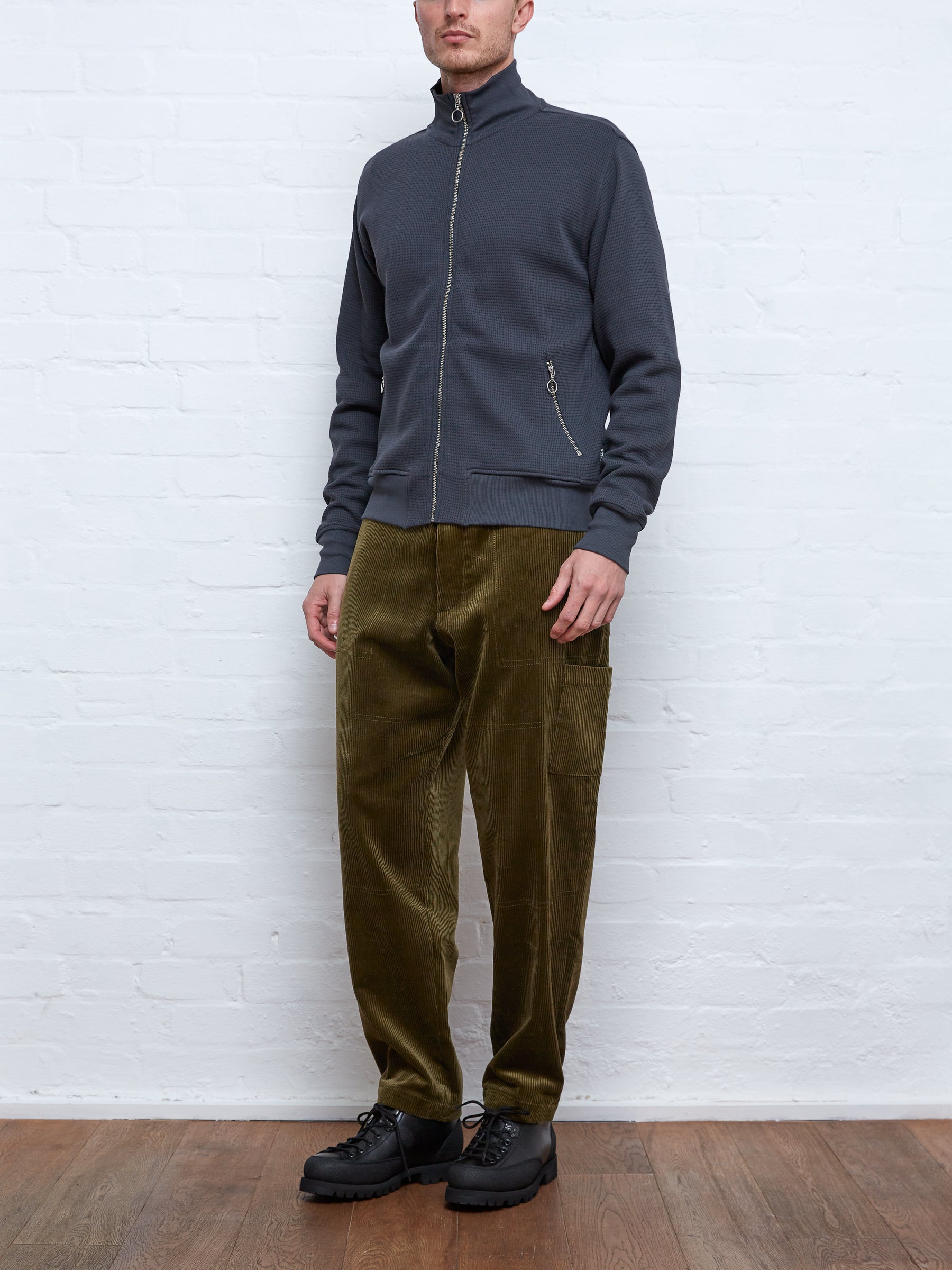 Judo Trousers Kingsley Cord Moss Green