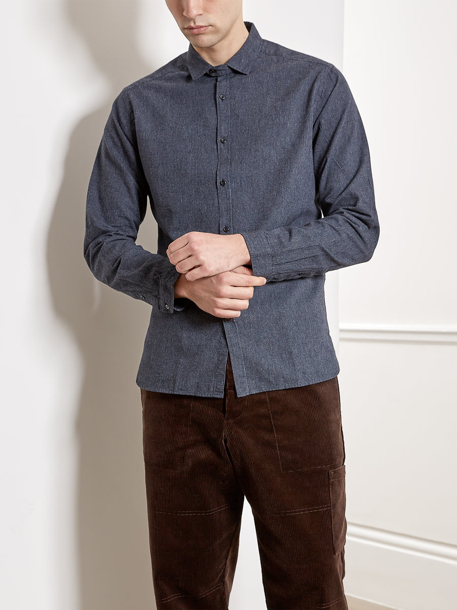 Clerkenwell Tab Shirt Evanson Navy