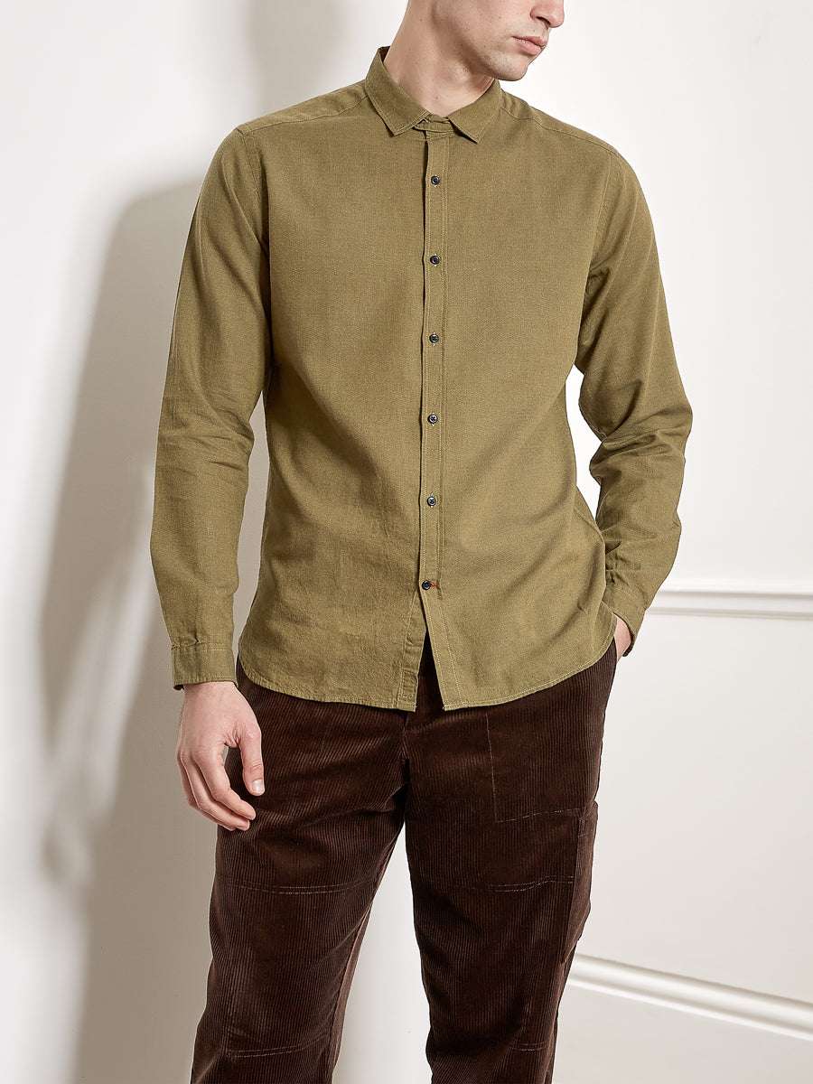 Clerkenwell Tab Shirt Rutland Olive