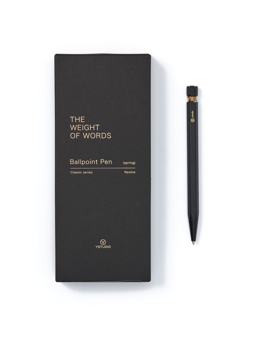 YStudio Classic Ballpoint Pen Black (Spring Mechanism)