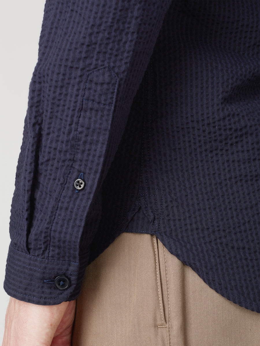 Grandad Shirt Hattison Navy