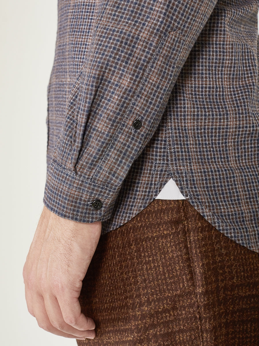 Clerkenwell Tab Shirt Brookland Brown