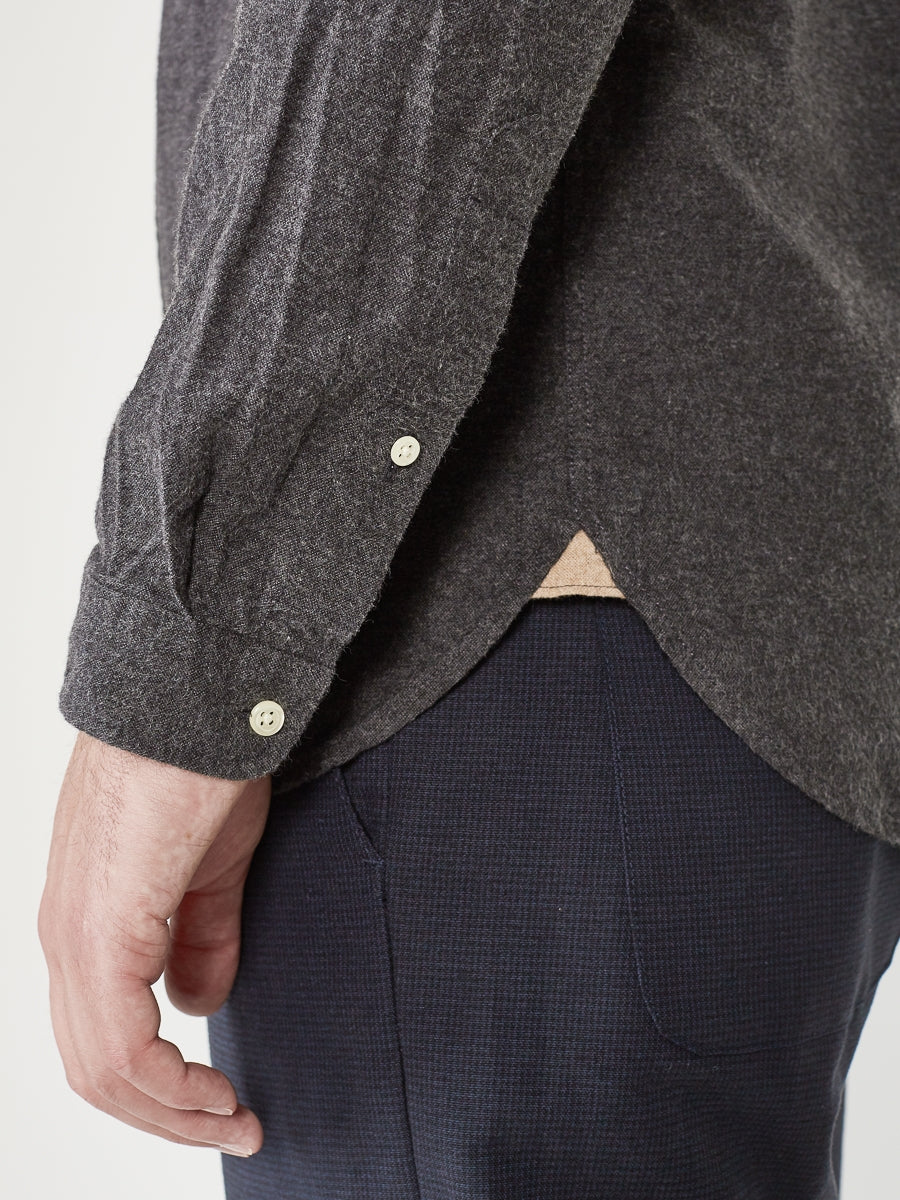 Clerkenwell Tab Shirt Woburn Charcoal