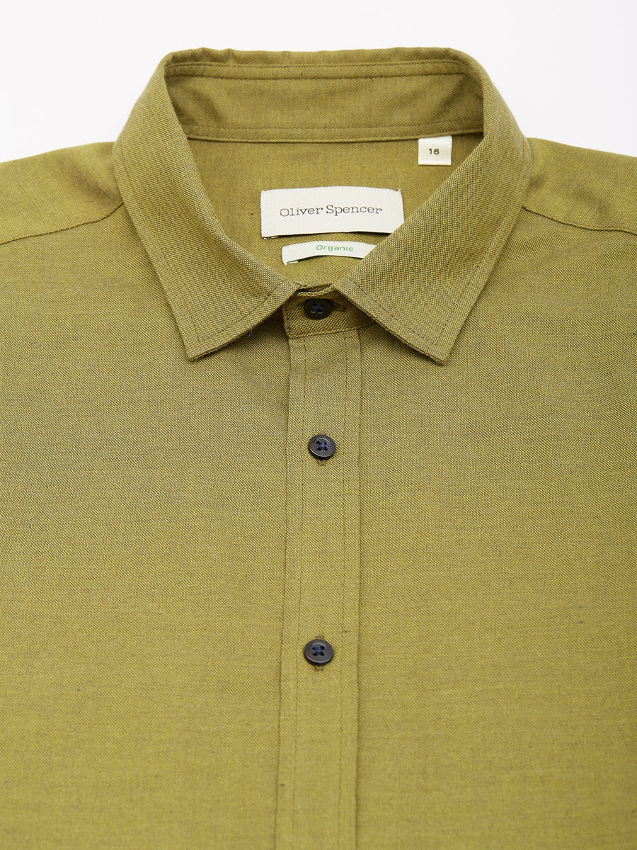 Clerkenwell Tab Shirt Rutland Olive