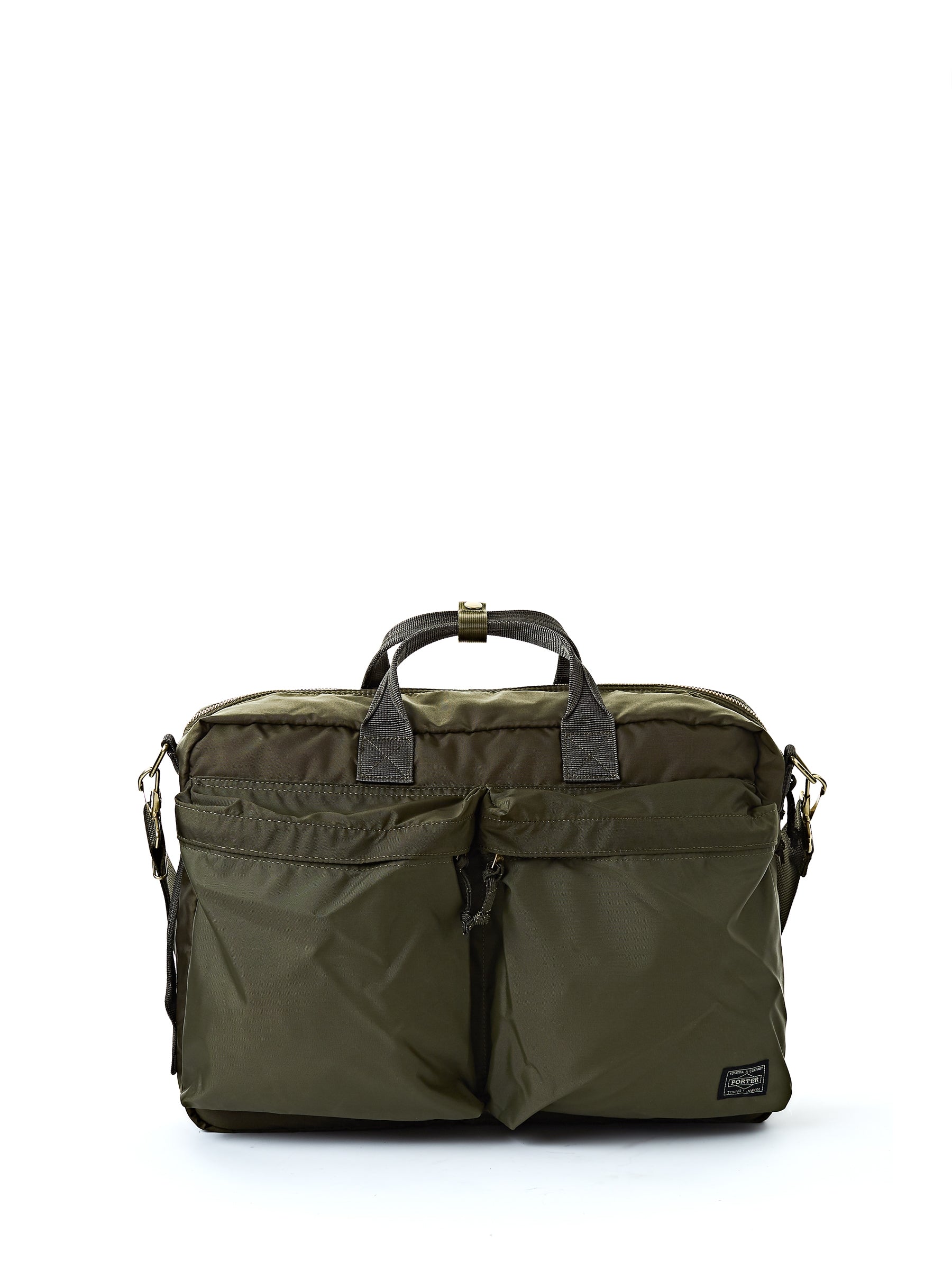 Porter-Yoshida & Co Olive 3-way Force Briefcase – Oliver Spencer